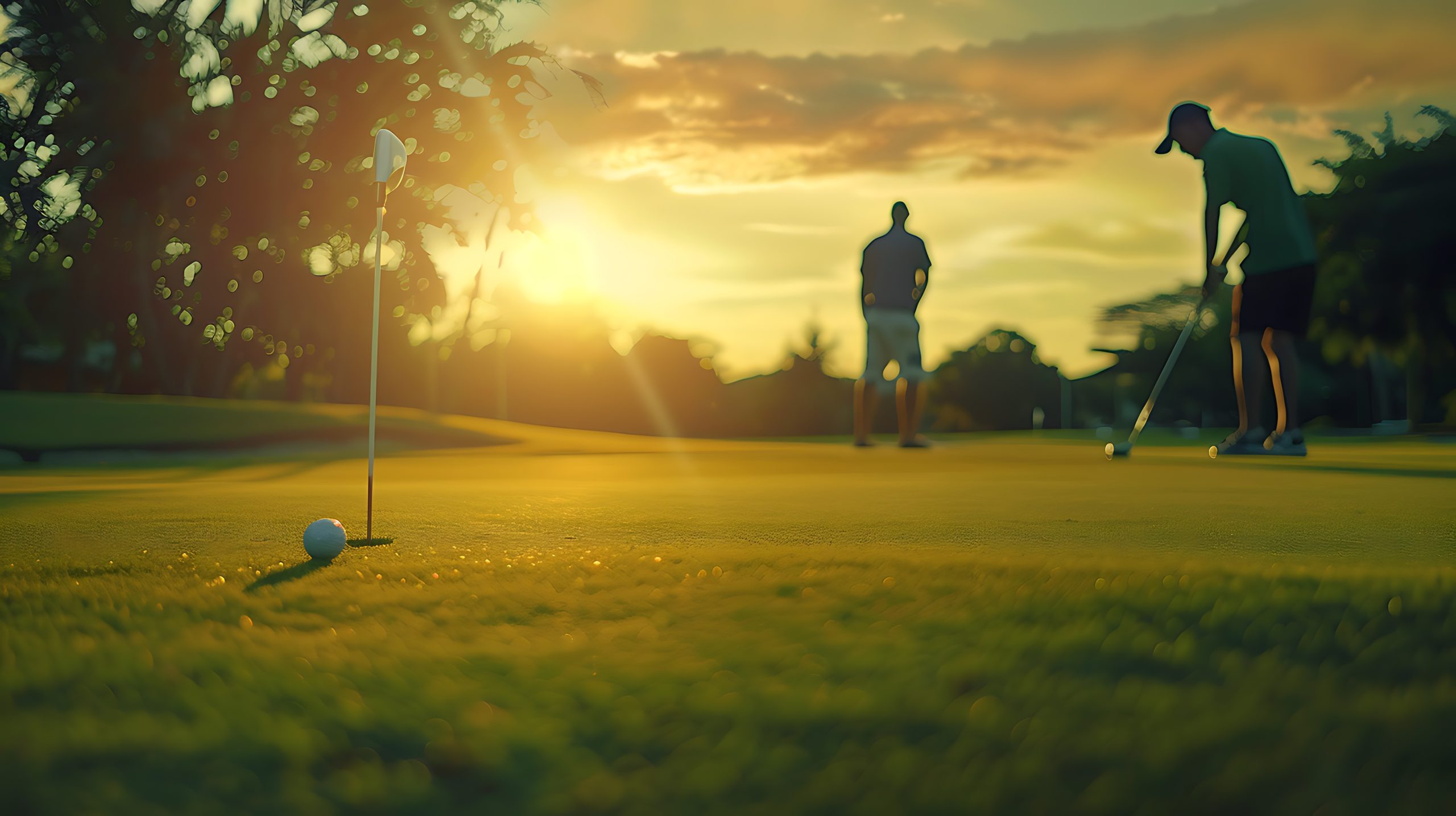 Rainwater harvesting and water storage system for golf course irrigation